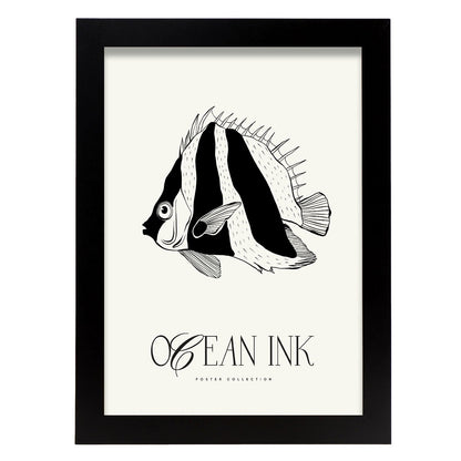 Fish Stripes-Artwork-Nacnic-A4-Sin marco-Nacnic Estudio SL