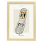 Flip Phone-Artwork-Nacnic-A3-Marco Madera clara-Nacnic Estudio SL