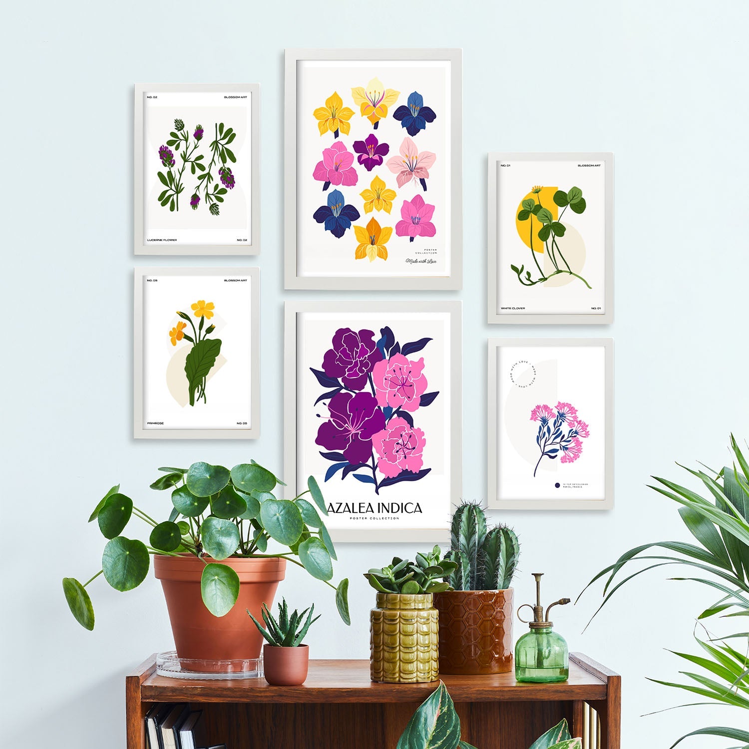 Flower Posters. Chromatic Scale. Nature and Botany-Artwork-Nacnic-Nacnic Estudio SL