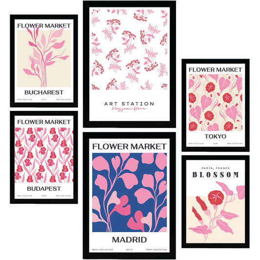 Flower Posters. Country Flowers. Nature and Botany-Artwork-Nacnic-Nacnic Estudio SL