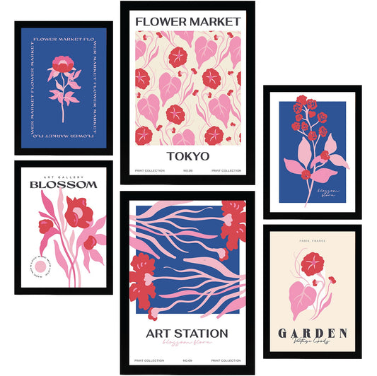 Flower Posters. Flower Market. Nature and Botany-Artwork-Nacnic-Nacnic Estudio SL
