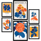 Flower Posters. Life in Orange. Nature and Botany-Artwork-Nacnic-Nacnic Estudio SL
