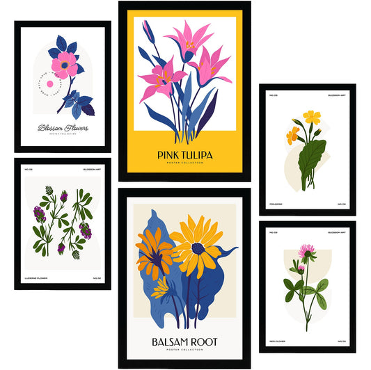 Flower Posters. Wild Bouquets. Nature and Botany-Artwork-Nacnic-Nacnic Estudio SL