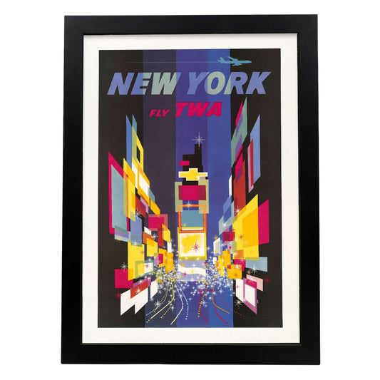 Fly_TWA_New_York_Times_Square-Artwork-Nacnic-A3-Sin marco-Nacnic Estudio SL