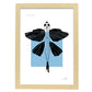 Flying fish-Artwork-Nacnic-A3-Marco Madera clara-Nacnic Estudio SL