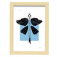 Flying fish-Artwork-Nacnic-A4-Marco Madera clara-Nacnic Estudio SL