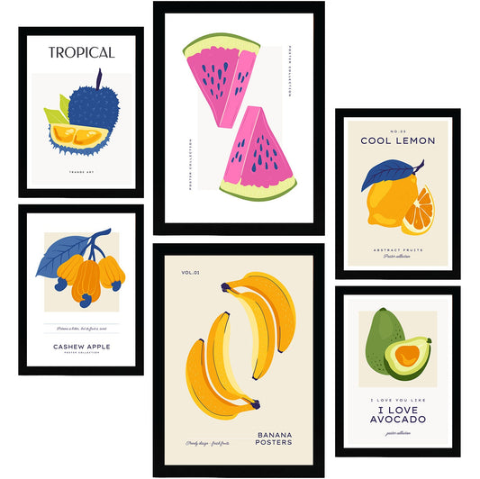 Food and Plants Posters. Colourful Fruits. Nature and Botany-Artwork-Nacnic-Nacnic Estudio SL