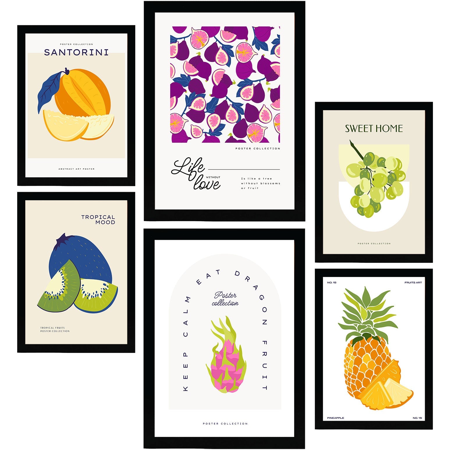 Food and Plants Posters. Sweet Fruits. Nature and Botany-Artwork-Nacnic-Nacnic Estudio SL