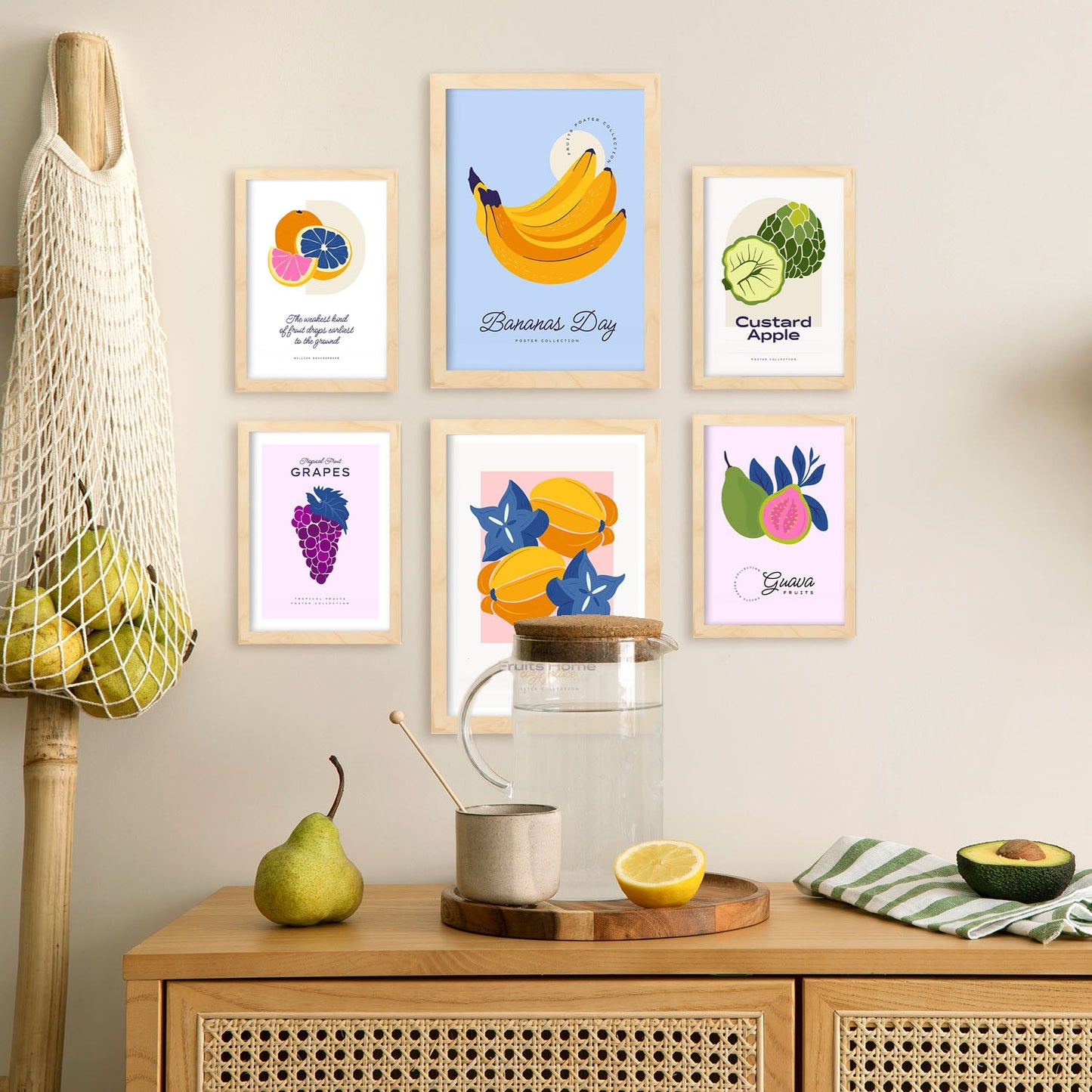 Food and Plants Posters. Tropical and Fruity. Nature and Botany-Artwork-Nacnic-Nacnic Estudio SL