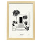 Front Lawn Dessert Style-Artwork-Nacnic-A3-Marco Madera clara-Nacnic Estudio SL