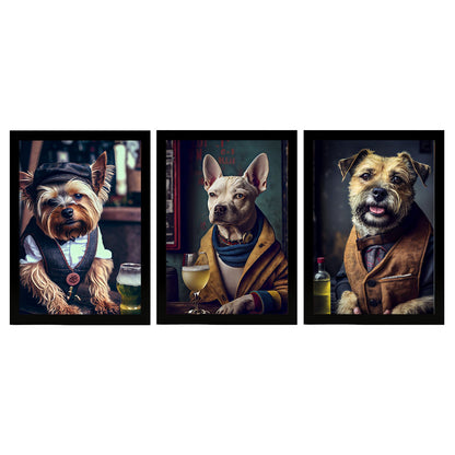 Fun Realistic Illustrations of Animals in human clothing Interior Design and Decoration Set Collection 5-Artwork-Nacnic-A4-Sin Marco-Nacnic Estudio SL