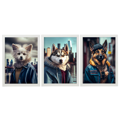 Fun Realistic Illustrations of Animals in human clothing Interior Design and Decoration Set Collection 9-Artwork-Nacnic-A4-Marco Blanco-Nacnic Estudio SL