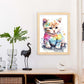 Gatito de bebé nacnico sobre fondo blanco sonriendo 1. estampados de arte estético de pared para el diseño de dormitorio o sala de estar.-Artwork-Nacnic-Nacnic Estudio SL