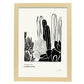 Giant Cactus-Artwork-Nacnic-A3-Marco Madera clara-Nacnic Estudio SL
