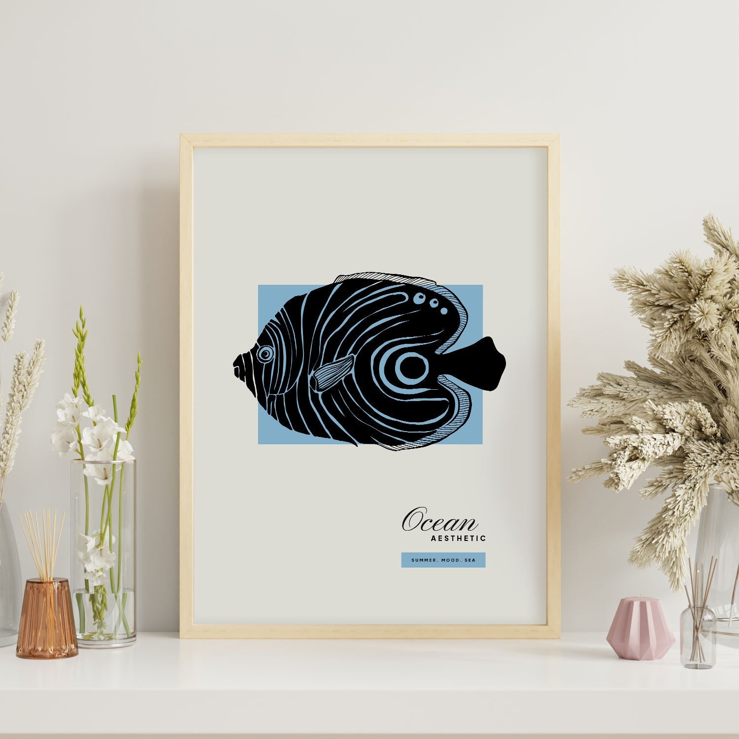Golden Disous Fish-Artwork-Nacnic-Nacnic Estudio SL
