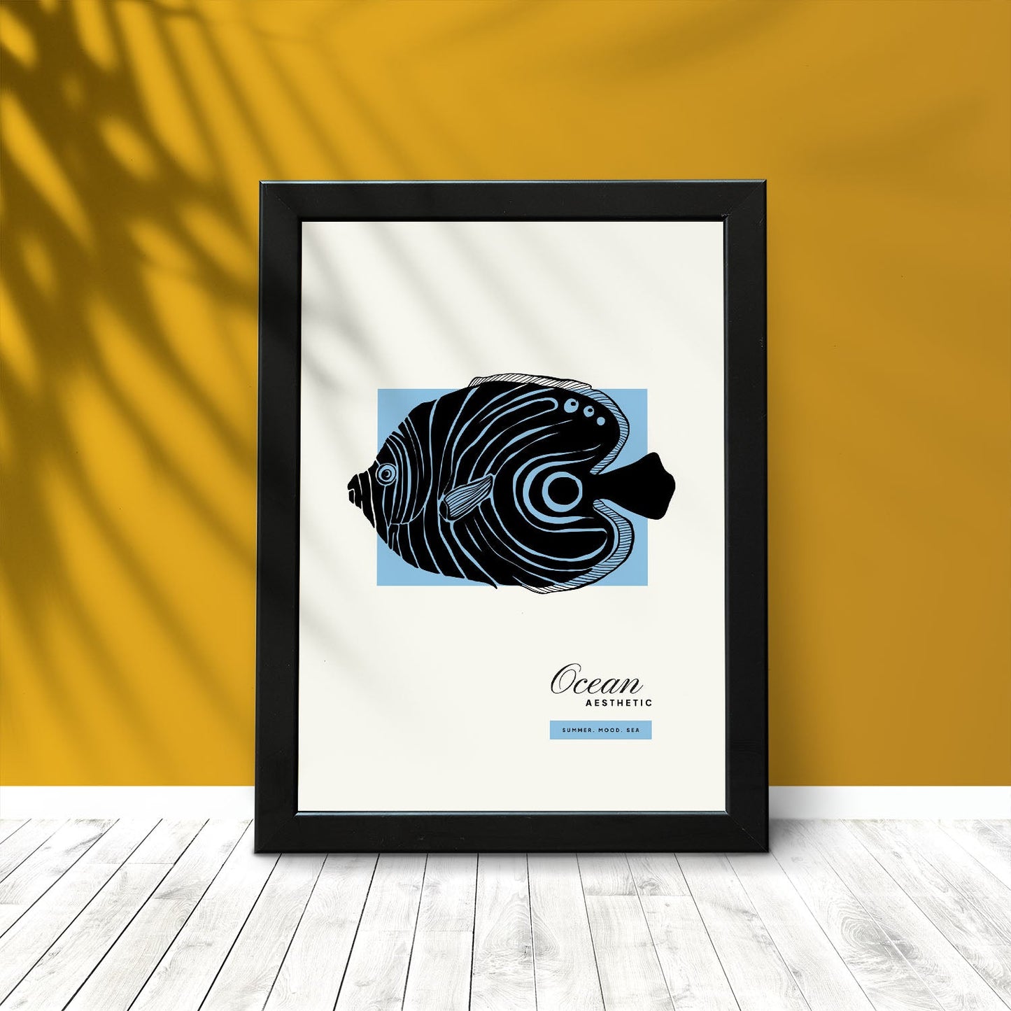 Golden Disous Fish-Artwork-Nacnic-Nacnic Estudio SL