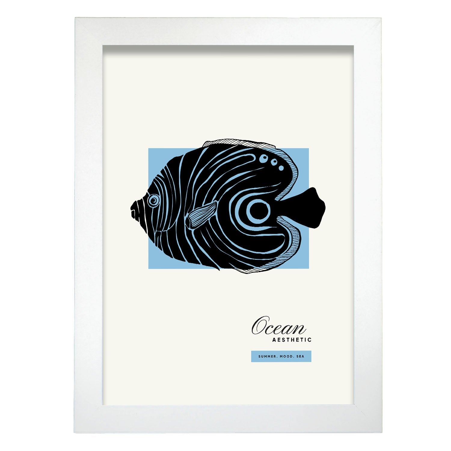 Golden Disous Fish-Artwork-Nacnic-A4-Marco Blanco-Nacnic Estudio SL