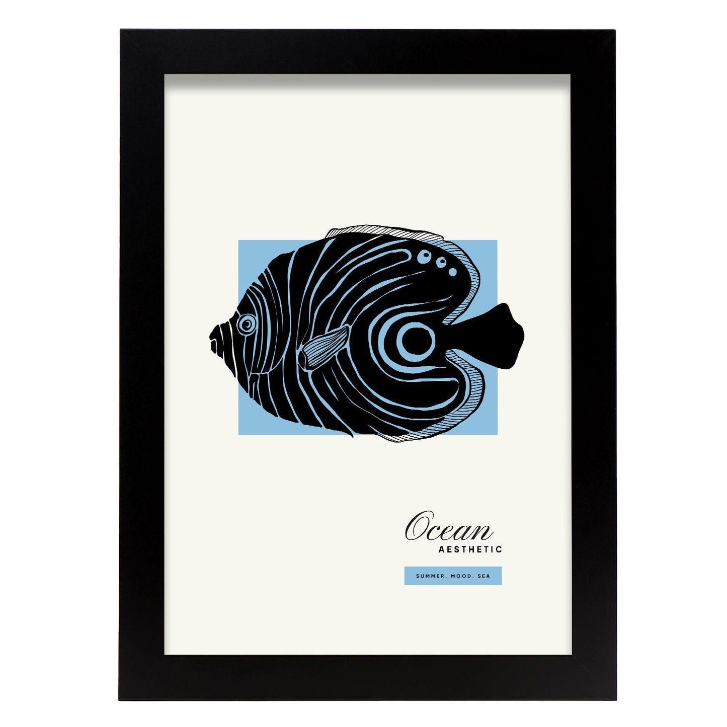 Golden Disous Fish-Artwork-Nacnic-A4-Sin marco-Nacnic Estudio SL