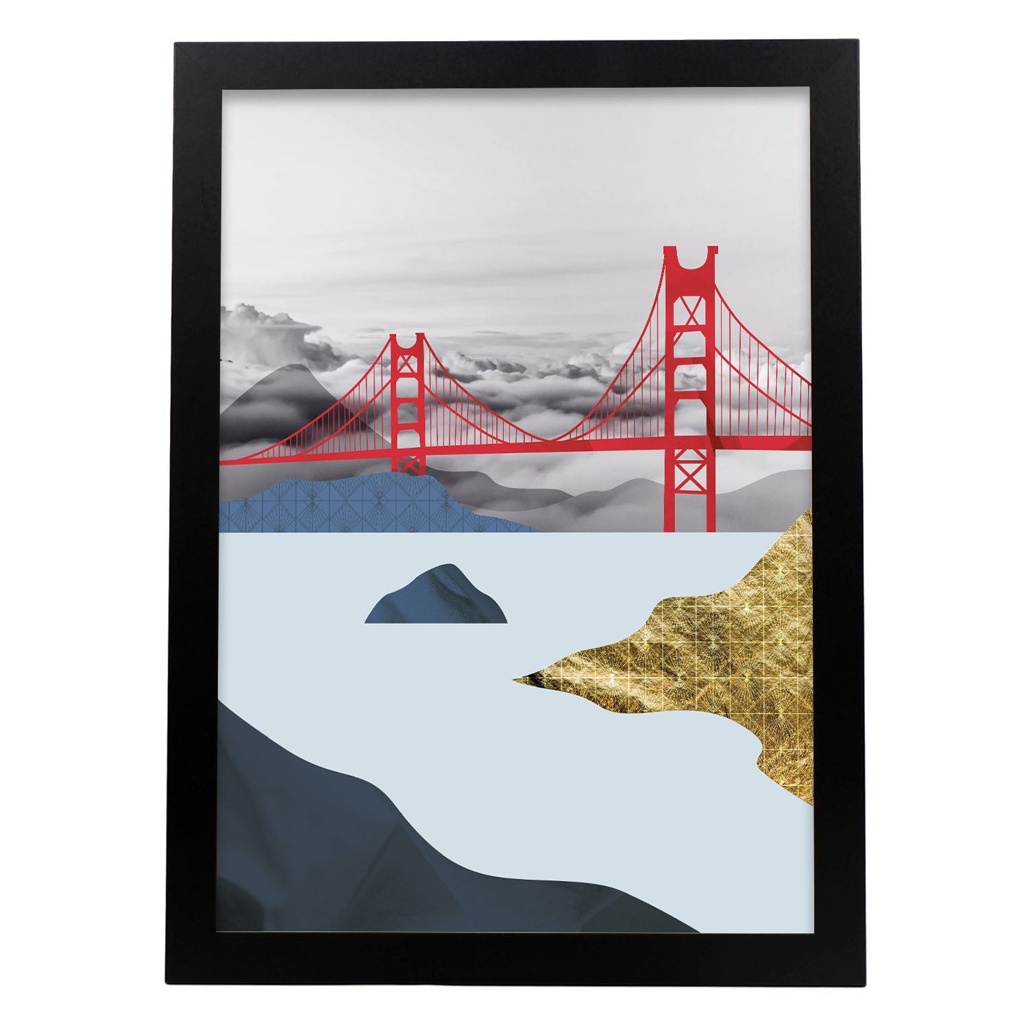 Golden Gate Bridge-Artwork-Nacnic-A3-Sin marco-Nacnic Estudio SL