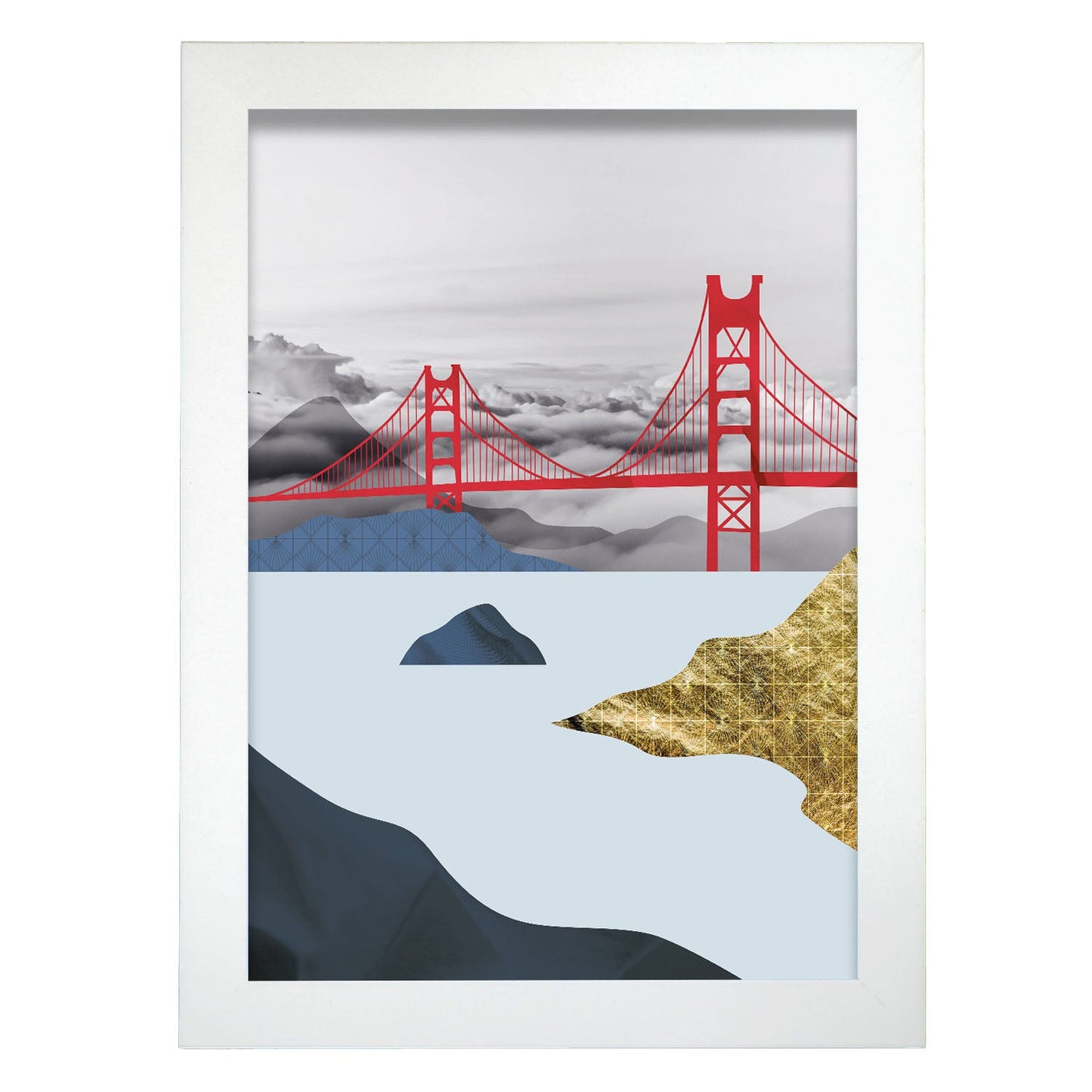 Golden Gate Bridge-Artwork-Nacnic-A4-Marco Blanco-Nacnic Estudio SL
