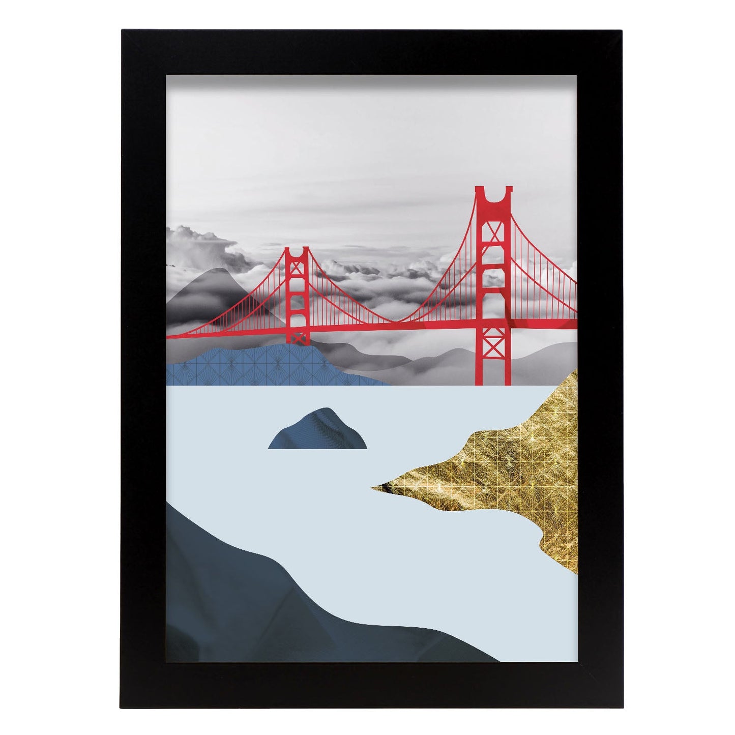 Golden Gate Bridge-Artwork-Nacnic-A4-Sin marco-Nacnic Estudio SL