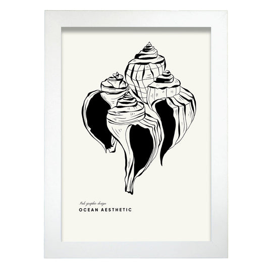 Group of Crown conch-Artwork-Nacnic-A4-Marco Blanco-Nacnic Estudio SL