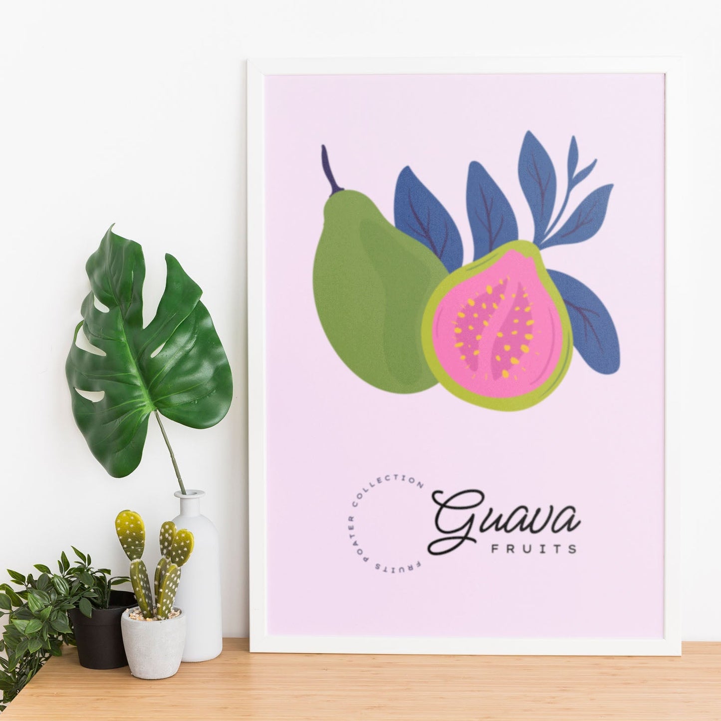 Guava Fruit and Leaves-Artwork-Nacnic-Nacnic Estudio SL