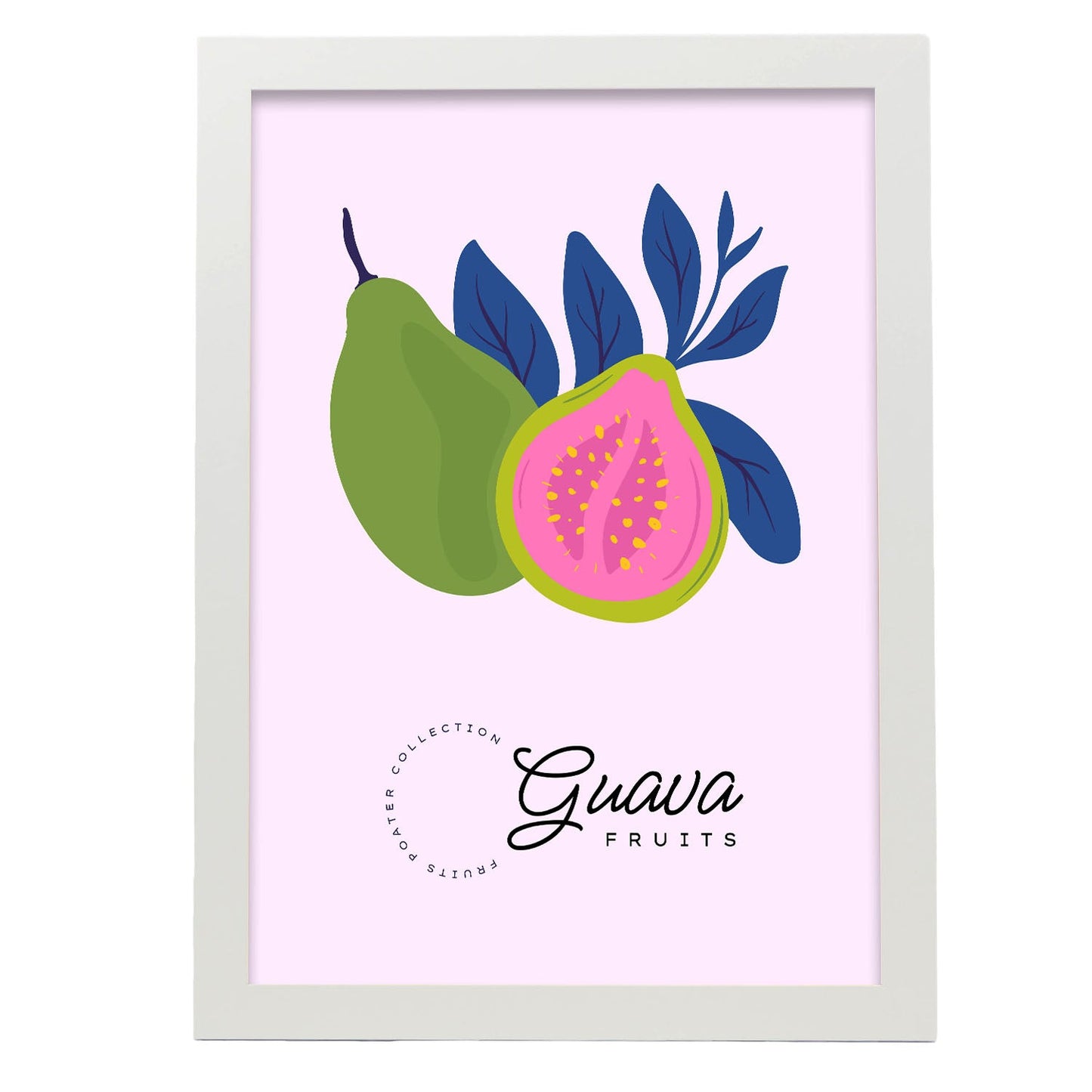 Guava Fruit and Leaves-Artwork-Nacnic-A3-Marco Blanco-Nacnic Estudio SL
