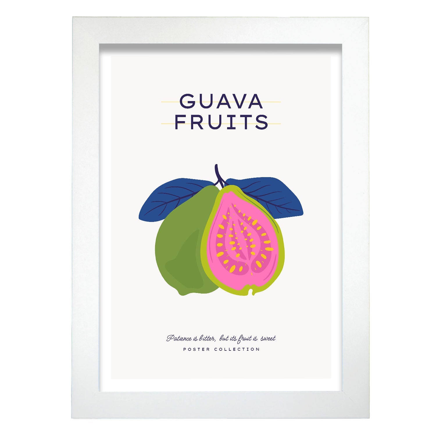 Guava Fruit-Artwork-Nacnic-A4-Marco Blanco-Nacnic Estudio SL