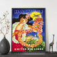 Hawaii_United_Air_Lines_Hawaiian_Girl_with_Leis-Artwork-Nacnic-Nacnic Estudio SL