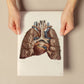 Heart, lungs, trachea and laryngeal cartilages-Artwork-Nacnic-Nacnic Estudio SL