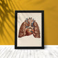 Heart, lungs, trachea and laryngeal cartilages-Artwork-Nacnic-Nacnic Estudio SL