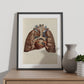 Heart, lungs, trachea and laryngeal cartilages-Artwork-Nacnic-Nacnic Estudio SL