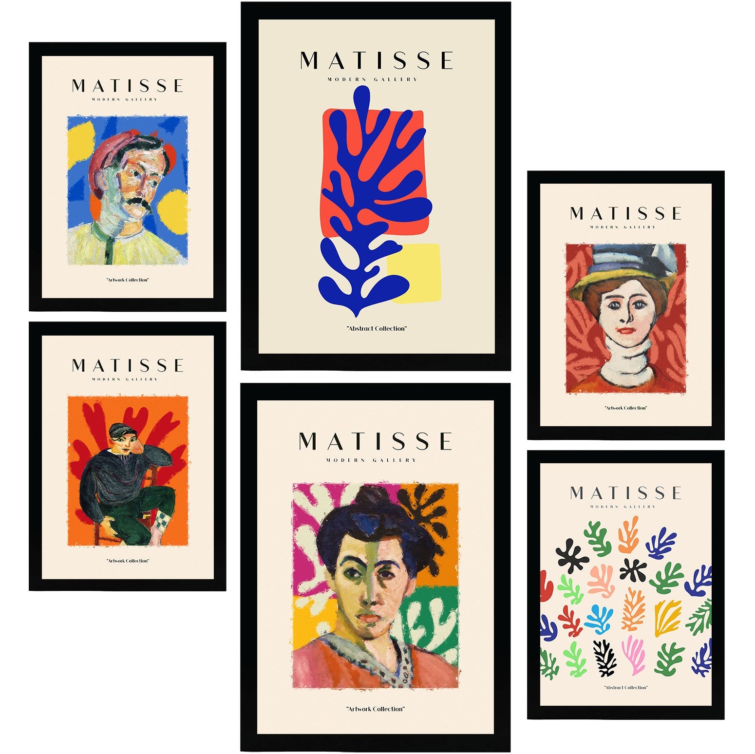 Henri Matisse Posters. Portraits. Abstract Fauvism Art Gallery-Artwork-Nacnic-Nacnic Estudio SL