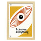 I can see everything-Artwork-Nacnic-A3-Marco Madera clara-Nacnic Estudio SL