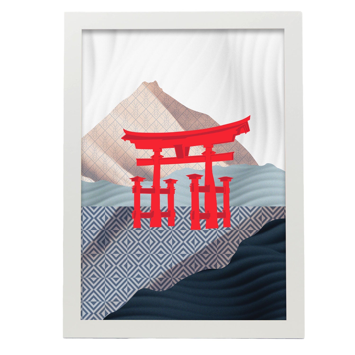 Itsukushima Shrine Torii Gate-Artwork-Nacnic-A3-Marco Blanco-Nacnic Estudio SL
