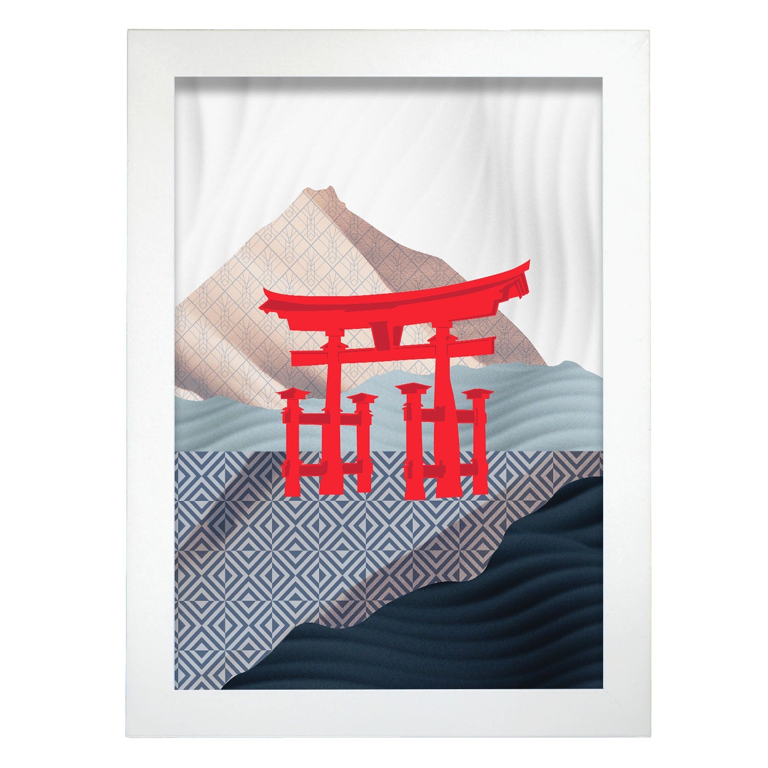 Itsukushima Shrine Torii Gate-Artwork-Nacnic-A4-Marco Blanco-Nacnic Estudio SL