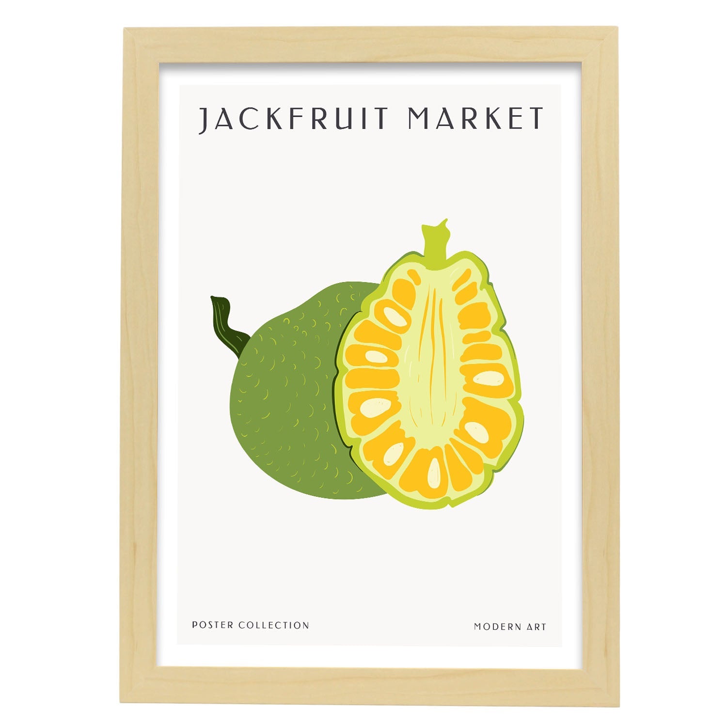 Jackfruit-Artwork-Nacnic-A3-Marco Madera clara-Nacnic Estudio SL