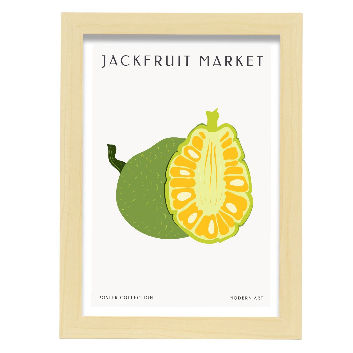 Jackfruit-Artwork-Nacnic-A4-Marco Madera clara-Nacnic Estudio SL