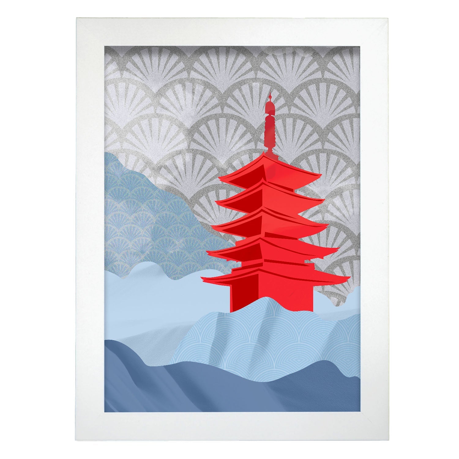 Kiyomizu-dera Pagoda-Artwork-Nacnic-A4-Marco Blanco-Nacnic Estudio SL