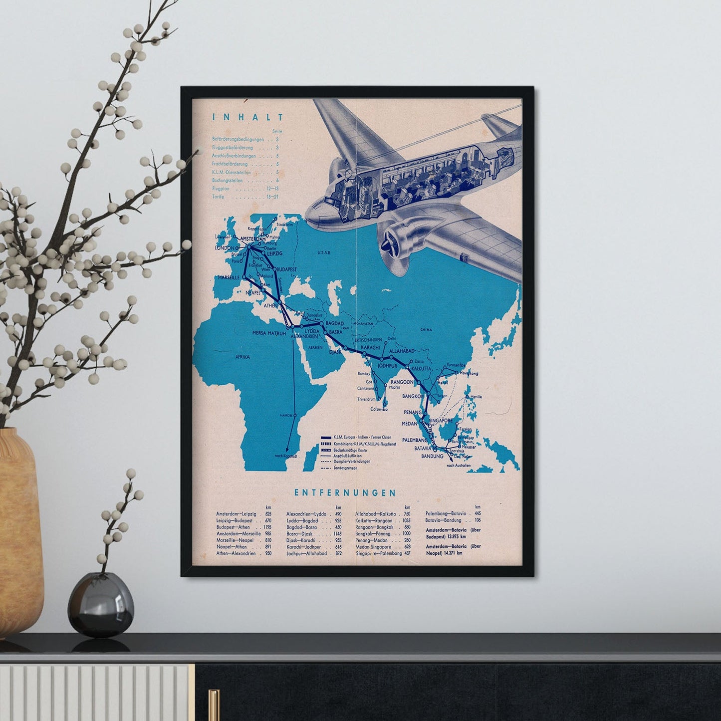 KLM-1938-Route-poster-Artwork-Nacnic-Nacnic Estudio SL