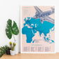 KLM-1938-Route-poster-Artwork-Nacnic-Nacnic Estudio SL