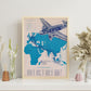 KLM-1938-Route-poster-Artwork-Nacnic-Nacnic Estudio SL