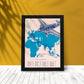 KLM-1938-Route-poster-Artwork-Nacnic-Nacnic Estudio SL
