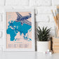 KLM-1938-Route-poster-Artwork-Nacnic-Nacnic Estudio SL
