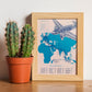 KLM-1938-Route-poster-Artwork-Nacnic-Nacnic Estudio SL