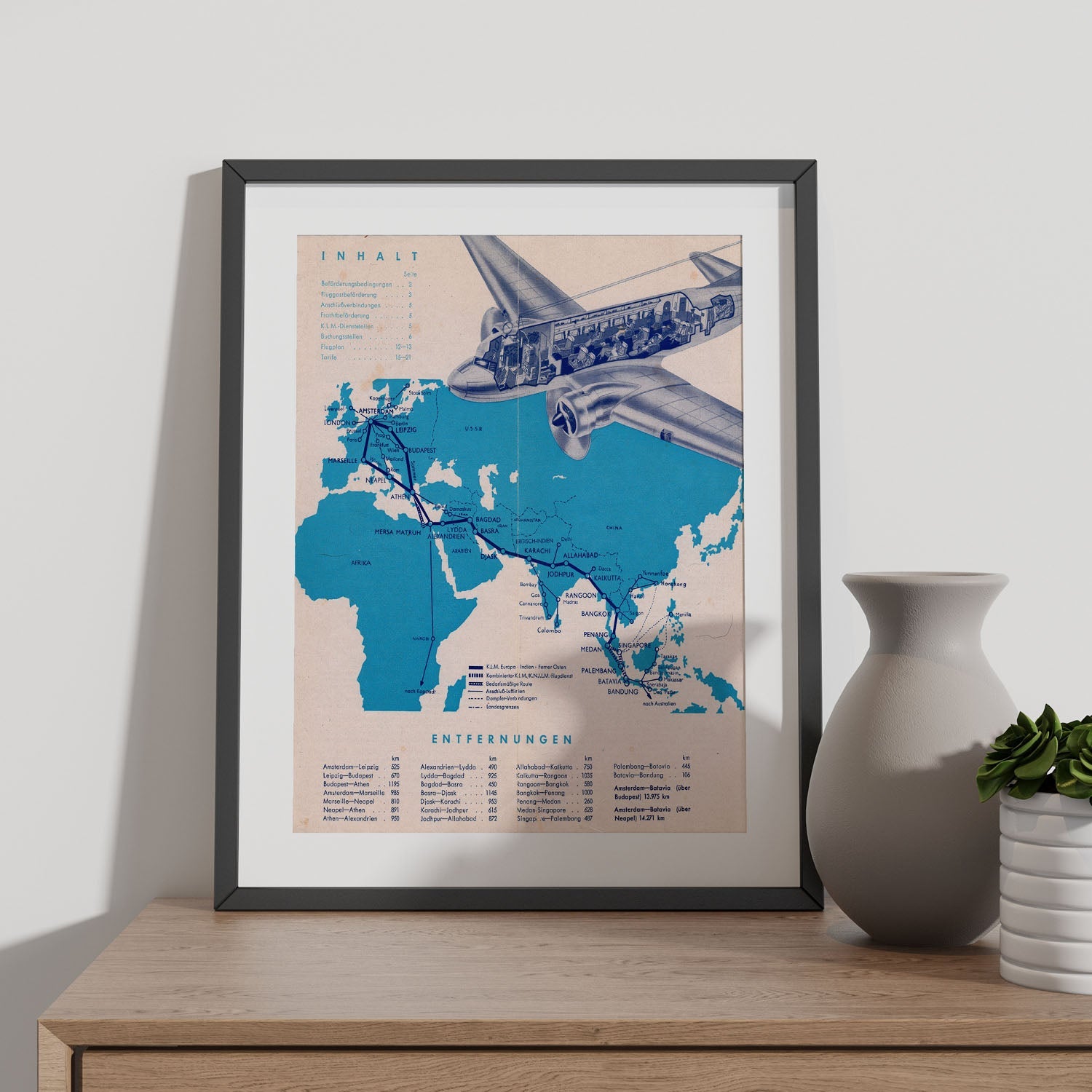 KLM-1938-Route-poster-Artwork-Nacnic-Nacnic Estudio SL