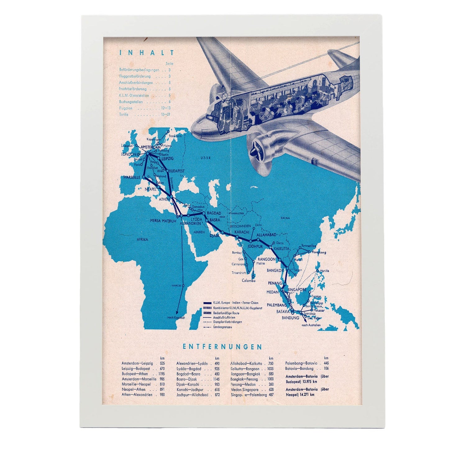 KLM-1938-Route-poster-Artwork-Nacnic-A3-Marco Blanco-Nacnic Estudio SL