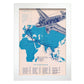 KLM-1938-Route-poster-Artwork-Nacnic-A4-Marco Blanco-Nacnic Estudio SL