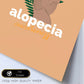 Lámina Alopecia. Pósters con ilustraciones sobre el amor propio y la aceptación.-Artwork-Nacnic-Nacnic Estudio SL